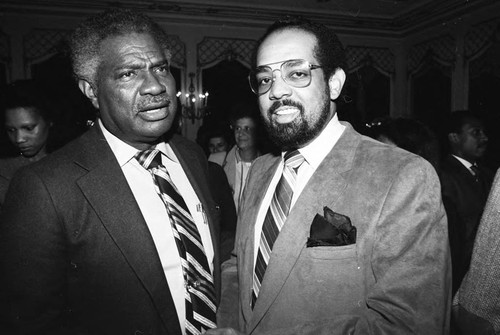 Ossie Davis talking with John. T. MacDonald, III, Los Angeles, 1984