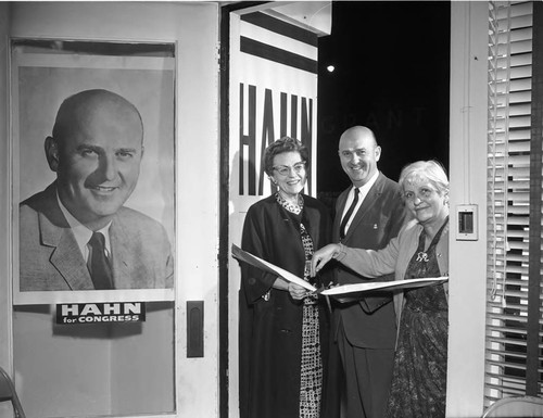 Ribbon cutting, Los Angeles, 1962