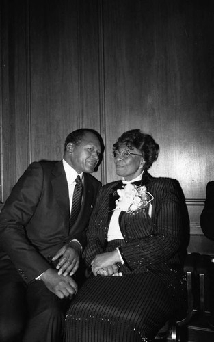 Tom Bradley and Ella Fitzgerald, Los Angeles, 1984