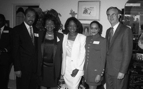 James Hahn posing with others during an event hosting Judge Reginald A. Dunn, Los Angeles, 1996