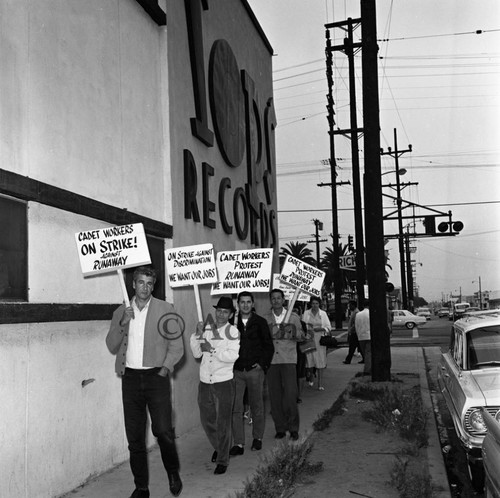 Tops Records protest, Los Angeles, 1964