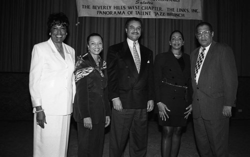 Diane Watson posing with others during a Beverly Hills West Chapter Links Inc. event, Los Angeles, 1995