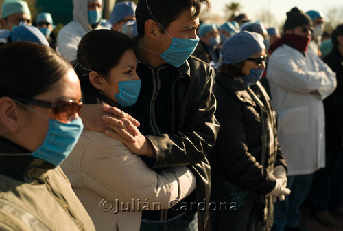 Medical demonstration, Juárez, 2008