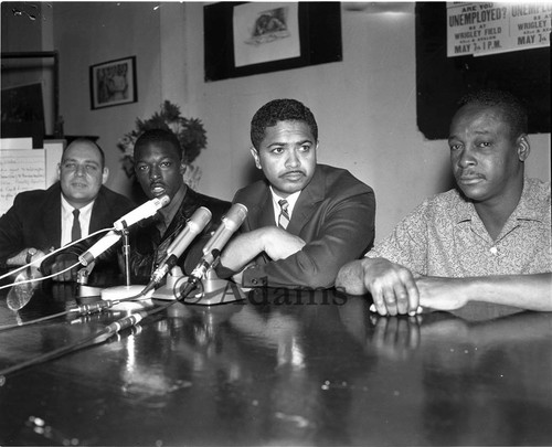 Press conference, Los Angeles, 1964