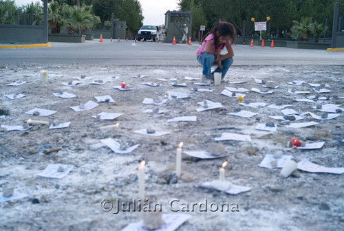 Anti-violence protest, Juárez, 2008