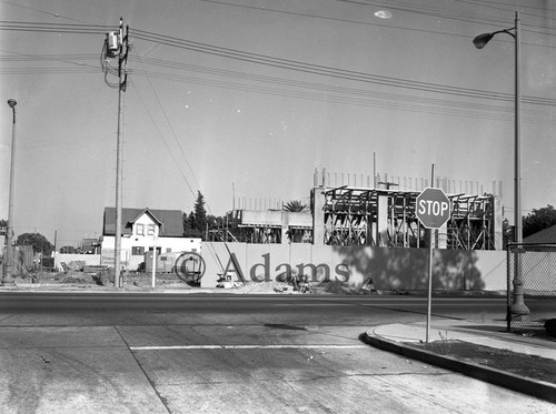 Construction site, Los Angeles, 1970