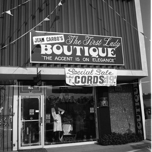 Boutique, Los Angeles, 1981