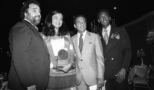 Testimonial to pioneer black historical achievement dinner at the Beverly Hilton, Los Angeles, 1981