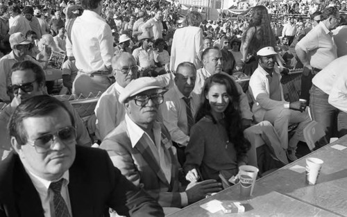 Actor Red Foxx at a Boxing Match, Las Vegas, 1983