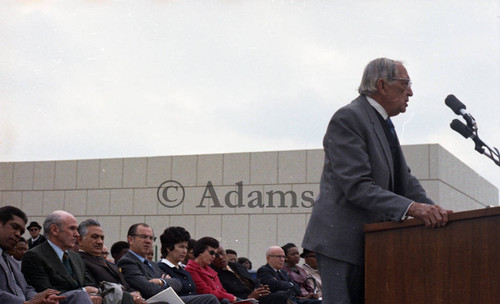 Hospital dedication, Los Angeles, 1972