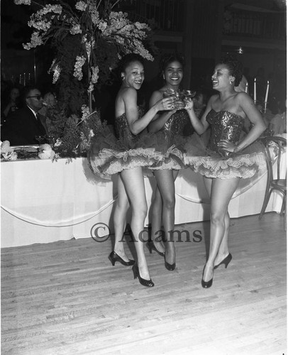 Women at event, Los Angeles, 1955