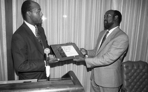 Brotherhood Crusade award ceremony, Los Angeles, 1991