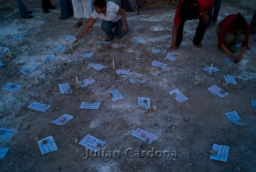 Anti-violence protest, Juárez, 2008