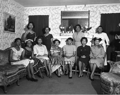 Eleven women, Los Angeles, 1956