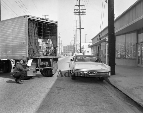 Truck in a lot, Los Angeles