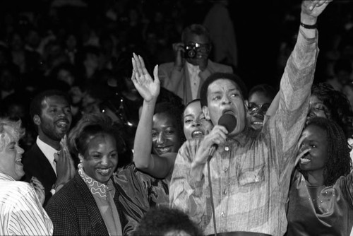 Al Jarreau performing at the 11th Annual Black Radio Exclusive Conference, Los Angeles, 1987