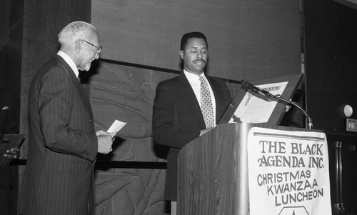 Tenth Annual Black Agenda Christmas/Kwanza Luncheon, Los Angeles, 1989