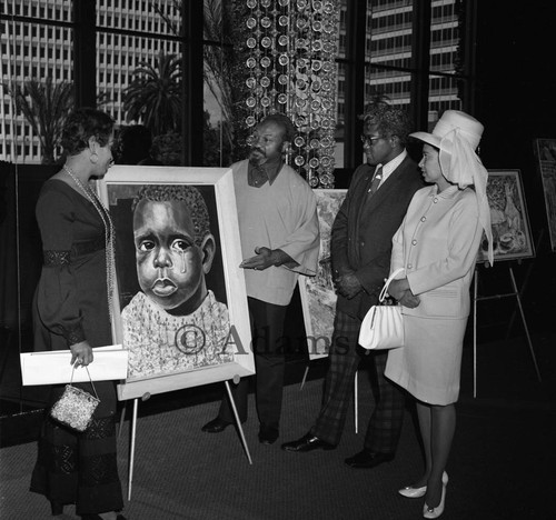 Art show, Los Angeles, ca. 1971