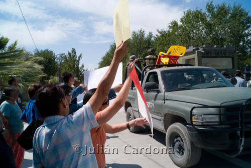 anti-Military protest, Juárez, 2008