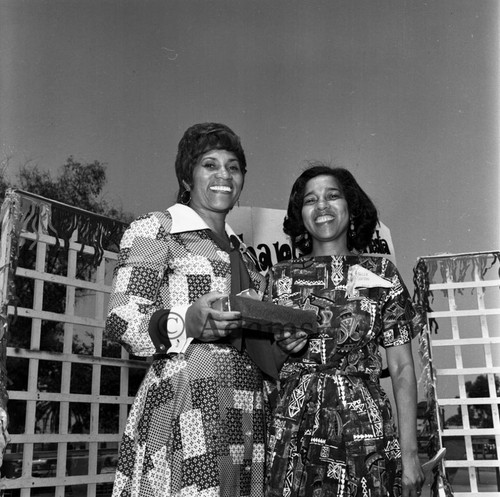 Presentation to Jesse Mae Beavers, Los Angeles, 1972