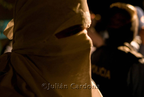 Police protest, Juárez, 2008