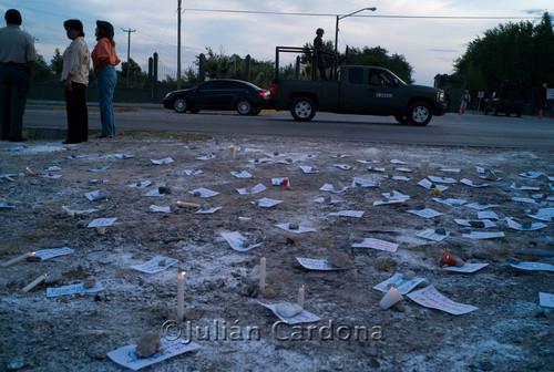 Anti-violence protest, Juárez, 2008