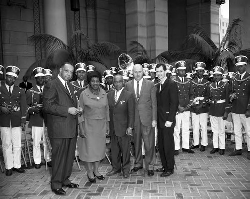 Councilmen at Negro History week, Los Angeles, 1963