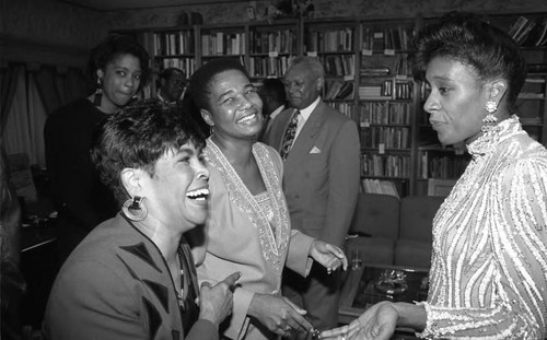 Women talking together at the 7th Annual Leadership Award Gospel Concert, Los Angeles, 1991