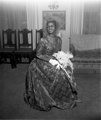 Woman with Bouquet, Los Angeles, 1965