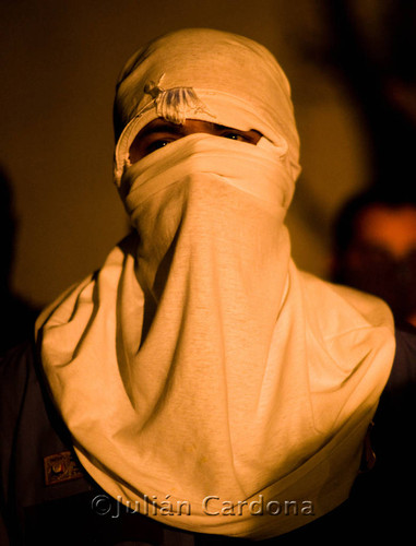 Policeman with covered face, Juárez, 2008