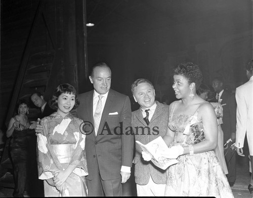 Bob Hope and Mickey Rooney, Los Angeles, 1958