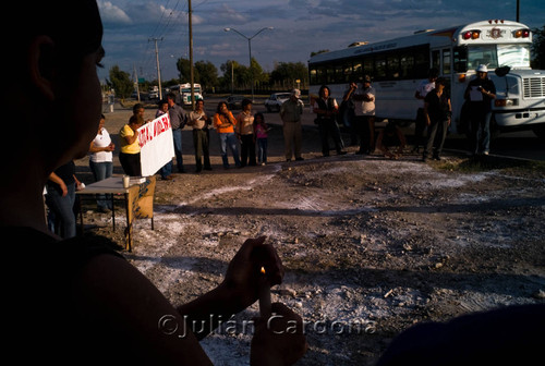 Anti-violence protest, Juárez, 2008