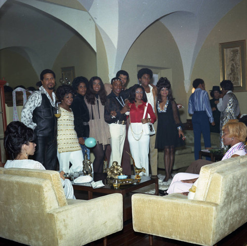 Suzanne De Passe and Anna Gordy Gaye at a party, Los Angeles