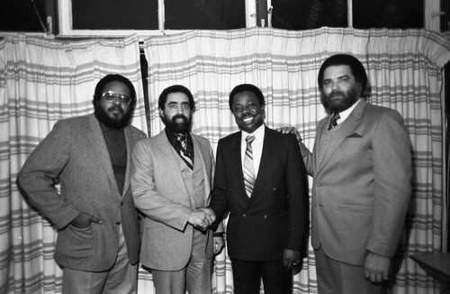 Crenshaw YMCA supporters group portrait, Los Angeles, 1982