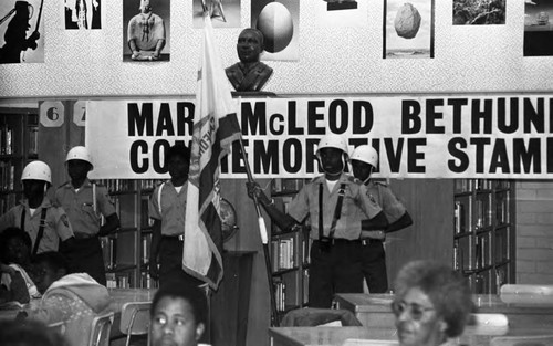 Mary McLeod Bethune commemorative stamp celebration, Los Angeles, 1985