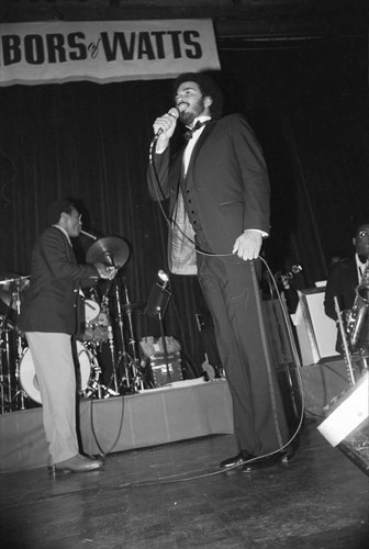 James Ingram performing at the Neighbors of Watts benefit, Los Angeles