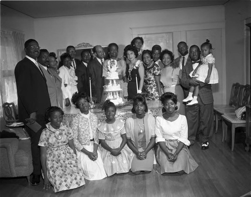 Wedding reception, Los Angeles, 1962