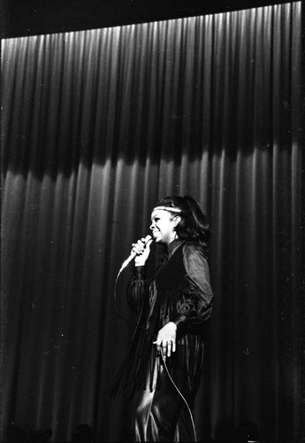 Gladys Knight and the Pips performing at the Shrine Auditorium, Los Angeles, 1970