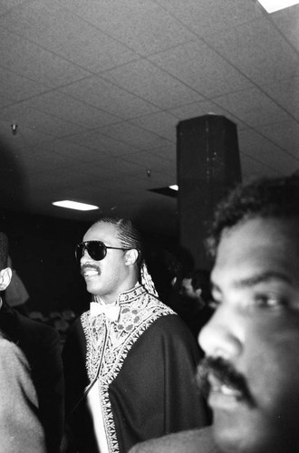 Stevie Wonder attending the 26th Annual Grammy Awards, Los Angeles, 1984