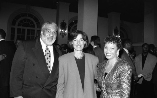 Kathleen Brown posing with Deloria Jones, Los Angeles, 1994