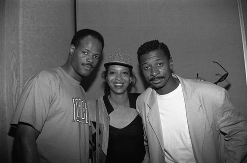 Keenen Ivory Wayans and Robert Townsend at a Black Women's Forum event, Los Angeles, 1991