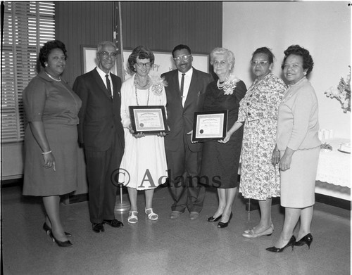 Willowbrook School awards, Los Angeles, 1964