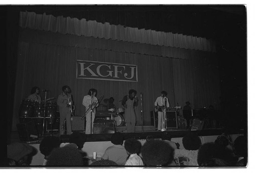 KGFJ soul caravan, Los Angeles, ca. 1973