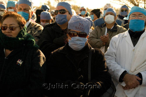 Medical demonstration, Juárez, 2008