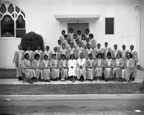 Choir members, Los Angeles, 1963