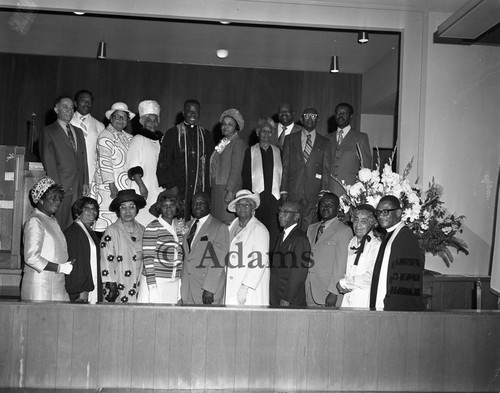 Church members, Los Angeles, 1971