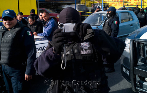 Rodriguez cime scene, Juárez, 2008