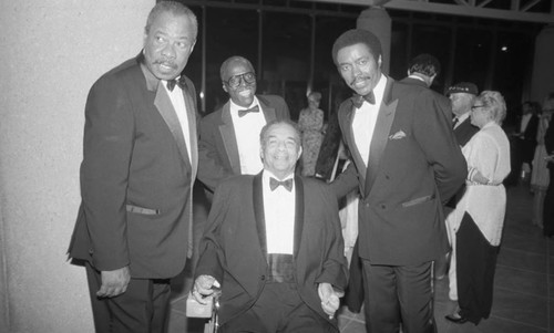 Roy Campanella and Three Men, Los Angeles, 1987