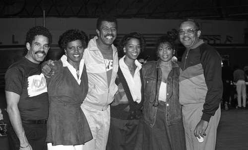 Challengers Boys and Girls Club event group portrait, Los Angeles, 1986