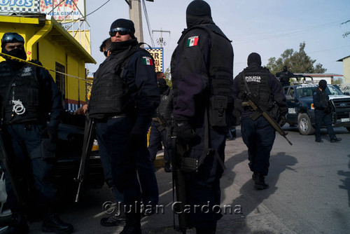 Rodriguez cime scene, Juárez, 2008